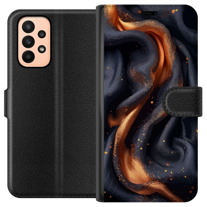 Wallet case for Samsung Galaxy A23 with Fiery silk design in the group SMARTPHONE & TABLETS / Phone cases / Samsung at TP E-commerce Nordic AB (A59013)