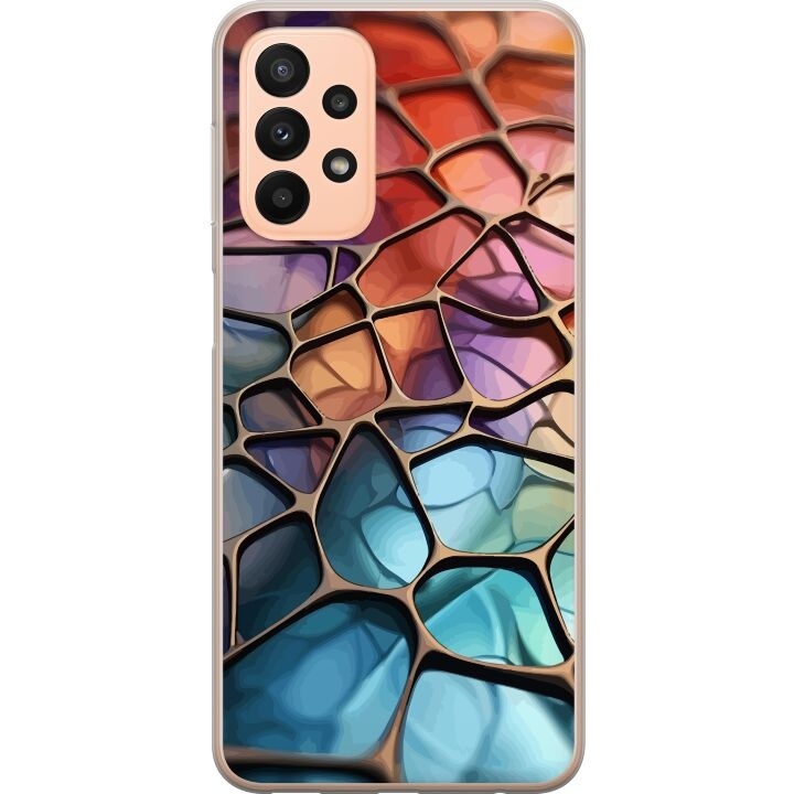 Mobile case for Samsung Galaxy A23 with Metallic pattern design in the group SMARTPHONE & TABLETS / Phone cases / Samsung at TP E-commerce Nordic AB (A59049)