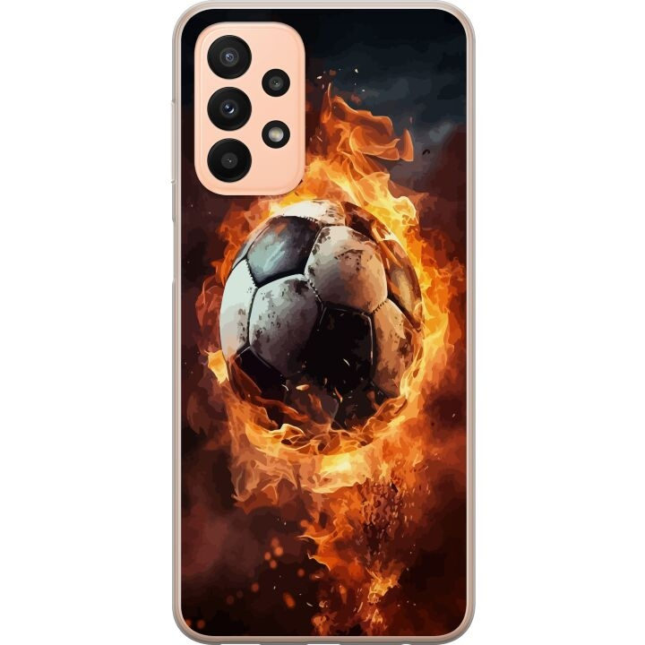 Mobile case for Samsung Galaxy A23 with Football design in the group SMARTPHONE & TABLETS / Phone cases / Samsung at TP E-commerce Nordic AB (A59060)