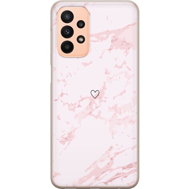 Mobile case for Samsung Galaxy A23 with Pink Heart design in the group SMARTPHONE & TABLETS / Phone cases / Samsung at TP E-commerce Nordic AB (A59062)