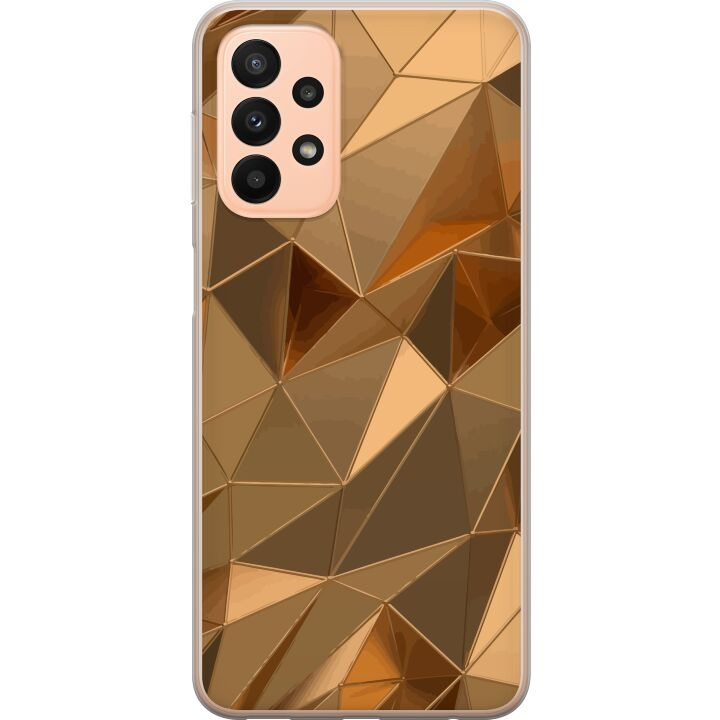 Mobile case for Samsung Galaxy A23 with 3D Gold design in the group SMARTPHONE & TABLETS / Phone cases / Samsung at TP E-commerce Nordic AB (A59063)