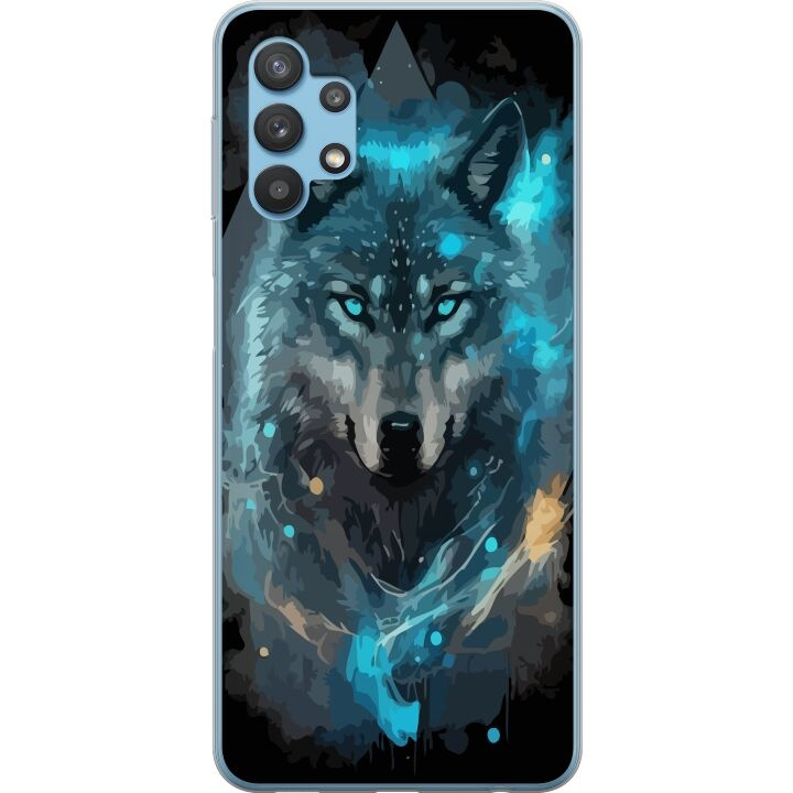 Mobile case for Samsung Galaxy A32 5G with Wolf design in the group SMARTPHONE & TABLETS / Phone cases / Samsung at TP E-commerce Nordic AB (A59233)