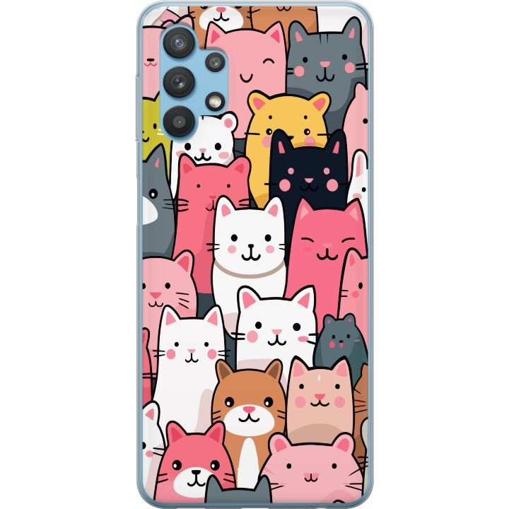 Mobile case for Samsung Galaxy A32 5G with Cat pattern design in the group SMARTPHONE & TABLETS / Phone cases / Samsung at TP E-commerce Nordic AB (A59236)