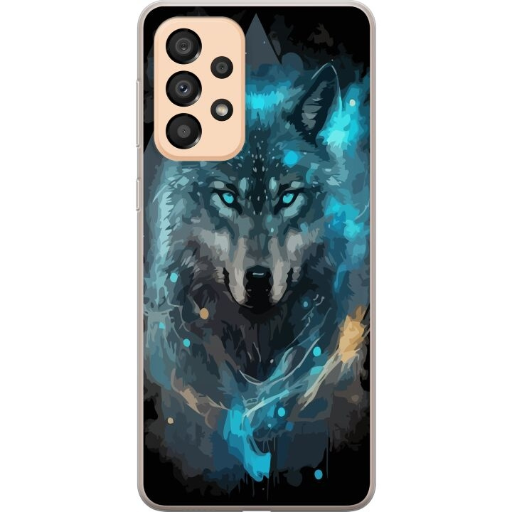 Mobile case for Samsung Galaxy A33 5G with Wolf design in the group SMARTPHONE & TABLETS / Phone cases / Samsung at TP E-commerce Nordic AB (A59287)