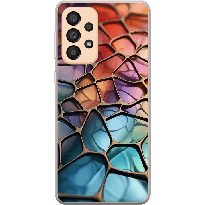 Mobile case for Samsung Galaxy A33 5G with Metallic pattern design in the group SMARTPHONE & TABLETS / Phone cases / Samsung at TP E-commerce Nordic AB (A59292)