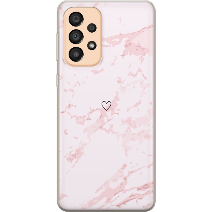 Mobile case for Samsung Galaxy A33 5G with Pink Heart design in the group SMARTPHONE & TABLETS / Phone cases / Samsung at TP E-commerce Nordic AB (A59305)