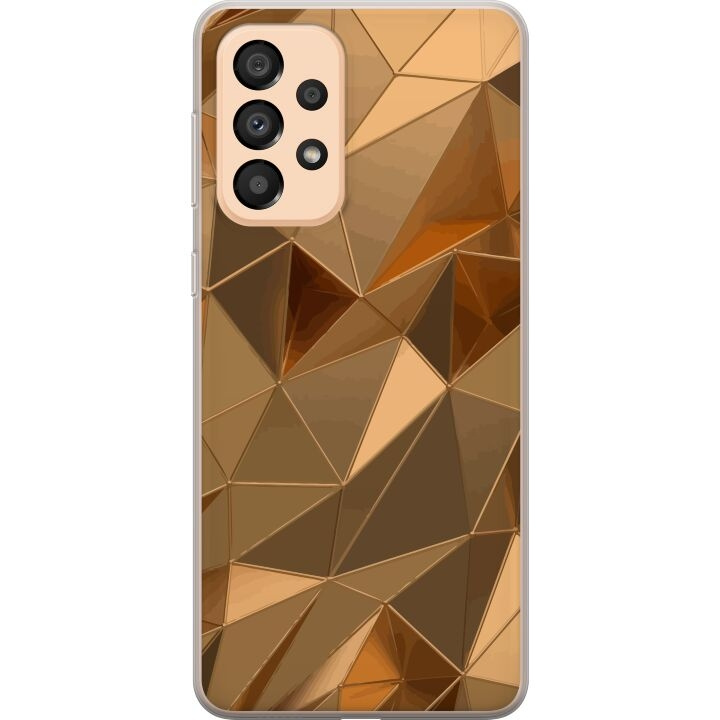 Mobile case for Samsung Galaxy A33 5G with 3D Gold design in the group SMARTPHONE & TABLETS / Phone cases / Samsung at TP E-commerce Nordic AB (A59306)