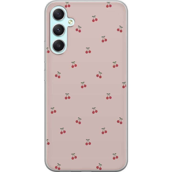 Mobile case for Samsung Galaxy A34 with Cherry design in the group SMARTPHONE & TABLETS / Phone cases / Samsung at TP E-commerce Nordic AB (A59343)