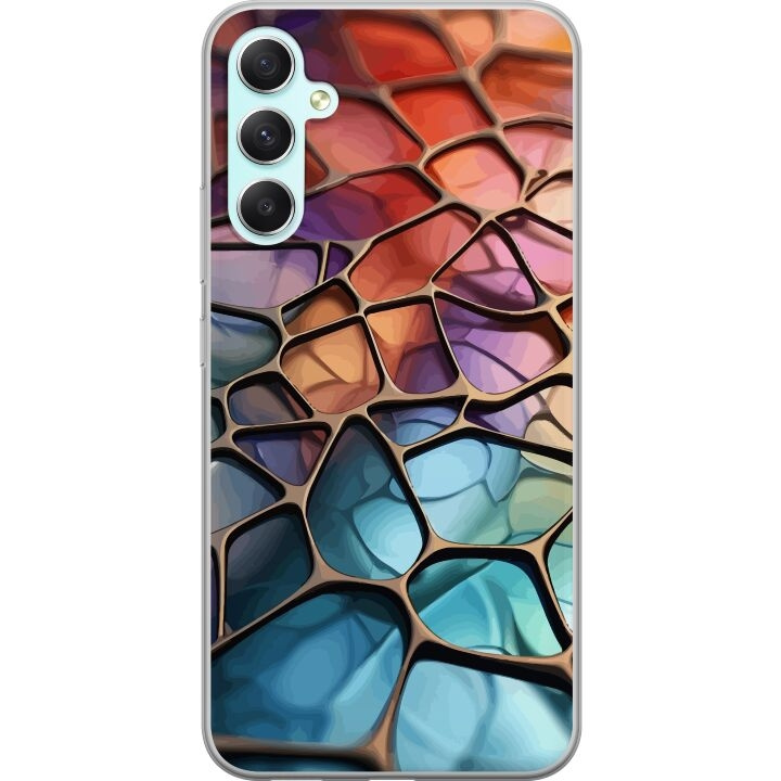 Mobile case for Samsung Galaxy A34 with Metallic pattern design in the group SMARTPHONE & TABLETS / Phone cases / Samsung at TP E-commerce Nordic AB (A59346)