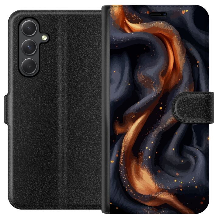 Wallet case for Samsung Galaxy A35 with Fiery silk design in the group SMARTPHONE & TABLETS / Phone cases / Samsung at TP E-commerce Nordic AB (A59364)