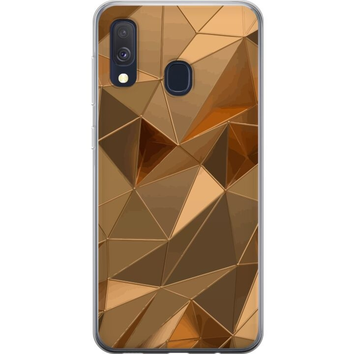 Mobile case for Samsung Galaxy A40 with 3D Gold design in the group SMARTPHONE & TABLETS / Phone cases / Samsung at TP E-commerce Nordic AB (A59495)