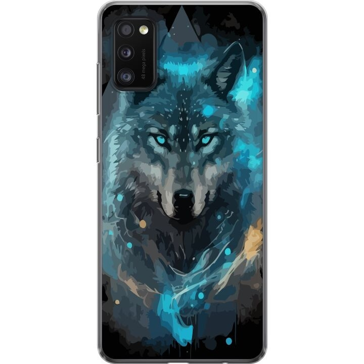 Mobile case for Samsung Galaxy A41 with Wolf design in the group SMARTPHONE & TABLETS / Phone cases / Samsung at TP E-commerce Nordic AB (A59530)