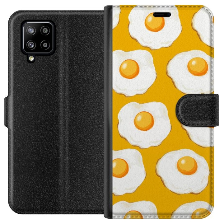 Wallet case for Samsung Galaxy A42 5G with Fried egg design in the group SMARTPHONE & TABLETS / Phone cases / Samsung at TP E-commerce Nordic AB (A59554)