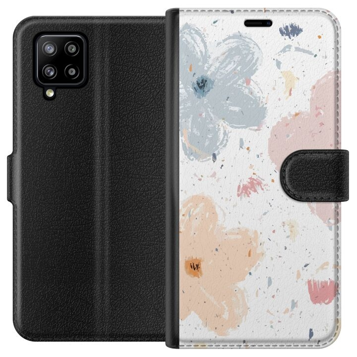 Wallet case for Samsung Galaxy A42 5G with Flowers design in the group SMARTPHONE & TABLETS / Phone cases / Samsung at TP E-commerce Nordic AB (A59564)