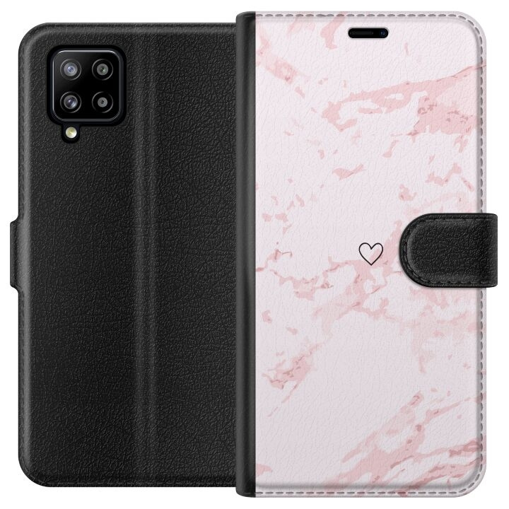 Wallet case for Samsung Galaxy A42 5G with Pink Heart design in the group SMARTPHONE & TABLETS / Phone cases / Samsung at TP E-commerce Nordic AB (A59575)