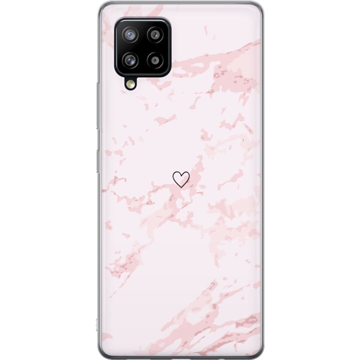 Mobile case for Samsung Galaxy A42 5G with Pink Heart design in the group SMARTPHONE & TABLETS / Phone cases / Samsung at TP E-commerce Nordic AB (A59602)