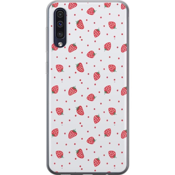 Mobile case for Samsung Galaxy A50 with Strawberries design in the group SMARTPHONE & TABLETS / Phone cases / Samsung at TP E-commerce Nordic AB (A59650)