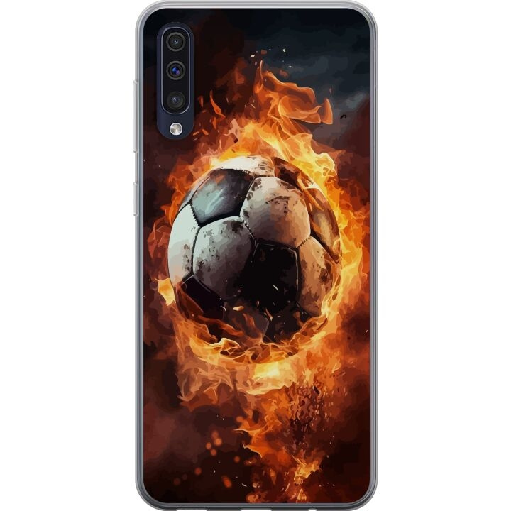 Mobile case for Samsung Galaxy A50 with Football design in the group SMARTPHONE & TABLETS / Phone cases / Samsung at TP E-commerce Nordic AB (A59654)