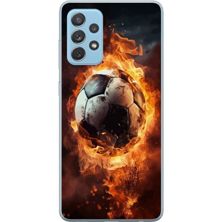 Mobile case for Samsung Galaxy A52 5G with Football design in the group SMARTPHONE & TABLETS / Phone cases / Samsung at TP E-commerce Nordic AB (A59762)