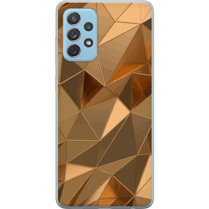 Mobile case for Samsung Galaxy A52 5G with 3D Gold design in the group SMARTPHONE & TABLETS / Phone cases / Samsung at TP E-commerce Nordic AB (A59765)