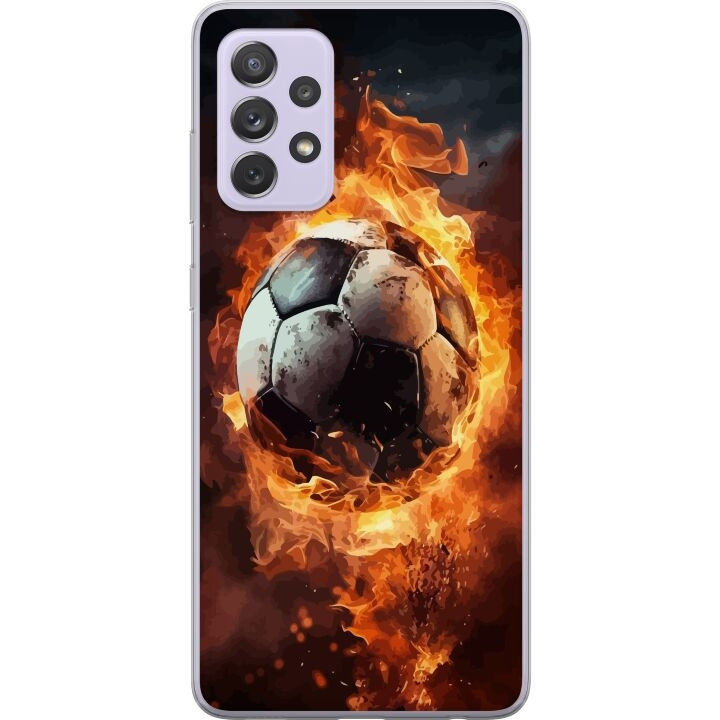 Mobile case for Samsung Galaxy A52s 5G with Football design in the group SMARTPHONE & TABLETS / Phone cases / Samsung at TP E-commerce Nordic AB (A59816)