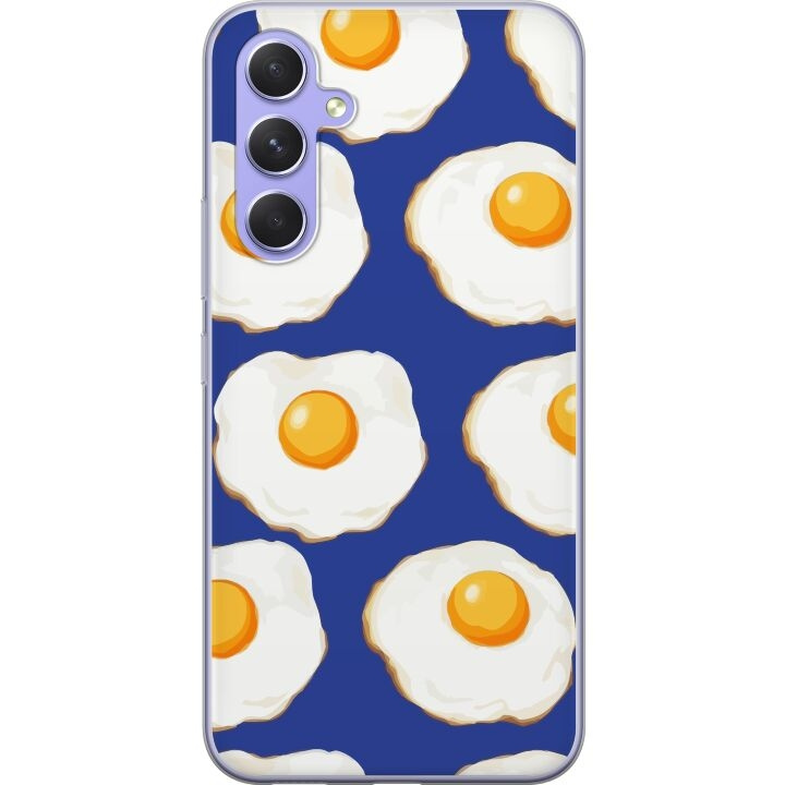 Mobile case for Samsung Galaxy A54 with Fried eggs design in the group SMARTPHONE & TABLETS / Phone cases / Samsung at TP E-commerce Nordic AB (A59909)