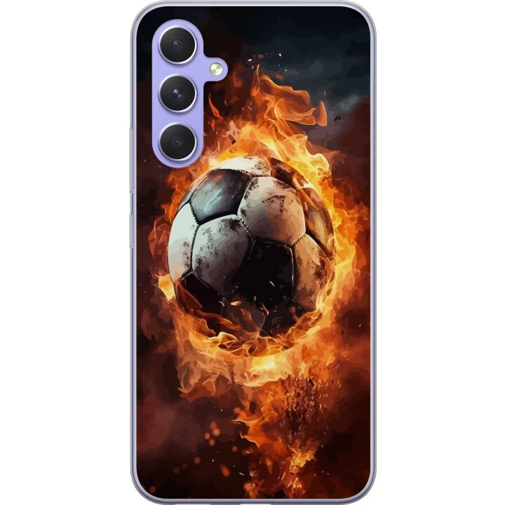 Mobile case for Samsung Galaxy A54 with Football design in the group SMARTPHONE & TABLETS / Phone cases / Samsung at TP E-commerce Nordic AB (A59924)