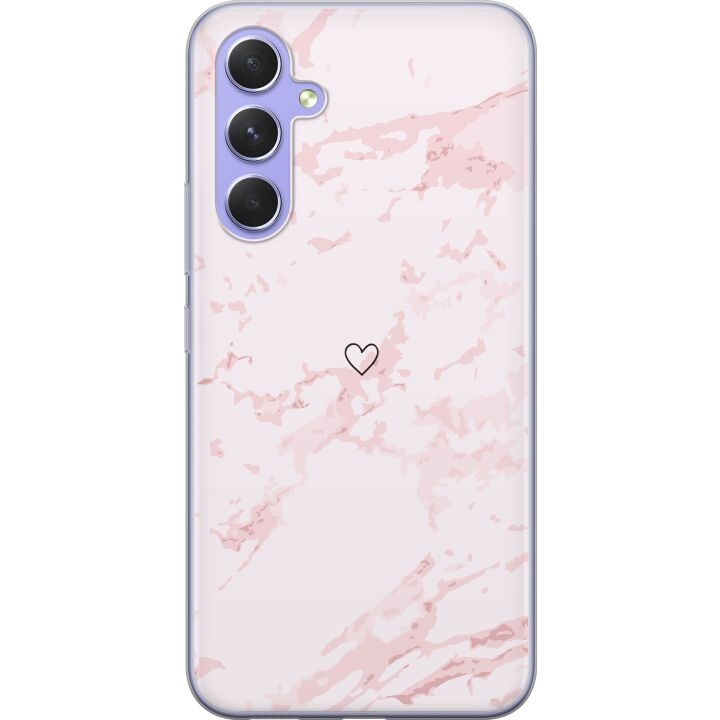 Mobile case for Samsung Galaxy A54 with Pink Heart design in the group SMARTPHONE & TABLETS / Phone cases / Samsung at TP E-commerce Nordic AB (A59926)