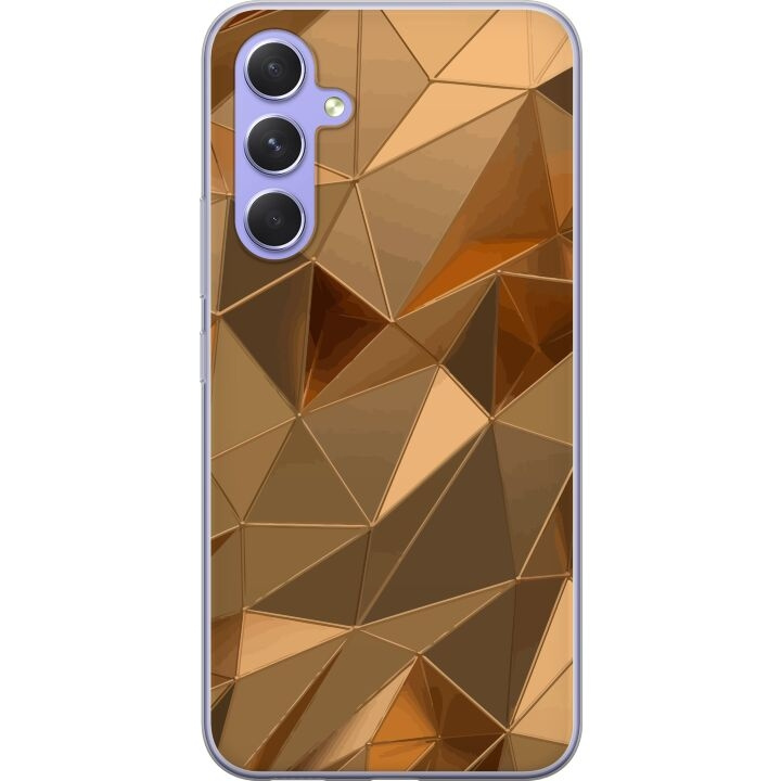 Mobile case for Samsung Galaxy A54 with 3D Gold design in the group SMARTPHONE & TABLETS / Phone cases / Samsung at TP E-commerce Nordic AB (A59927)