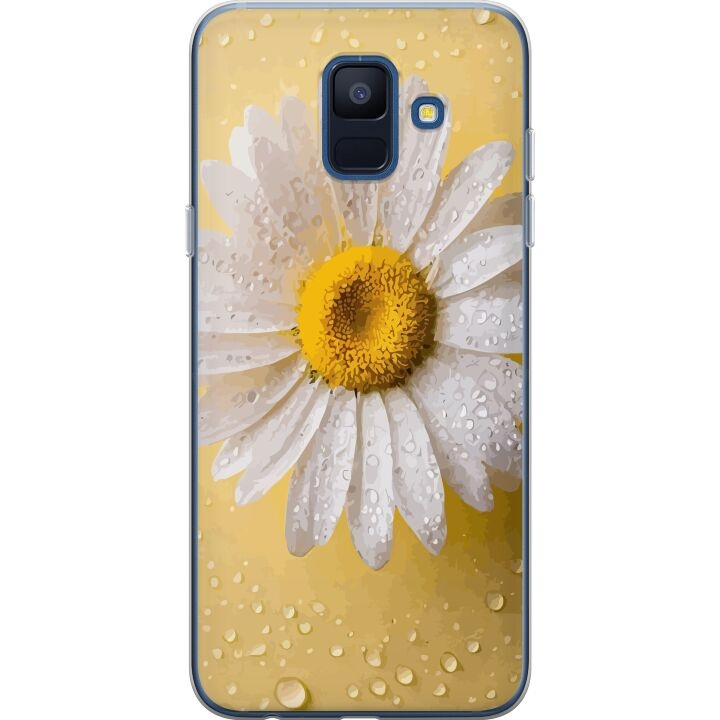 Mobile case for Samsung Galaxy A6 (2018) with Porslinsblomma design in the group SMARTPHONE & TABLETS / Phone cases / Samsung at TP E-commerce Nordic AB (A59984)