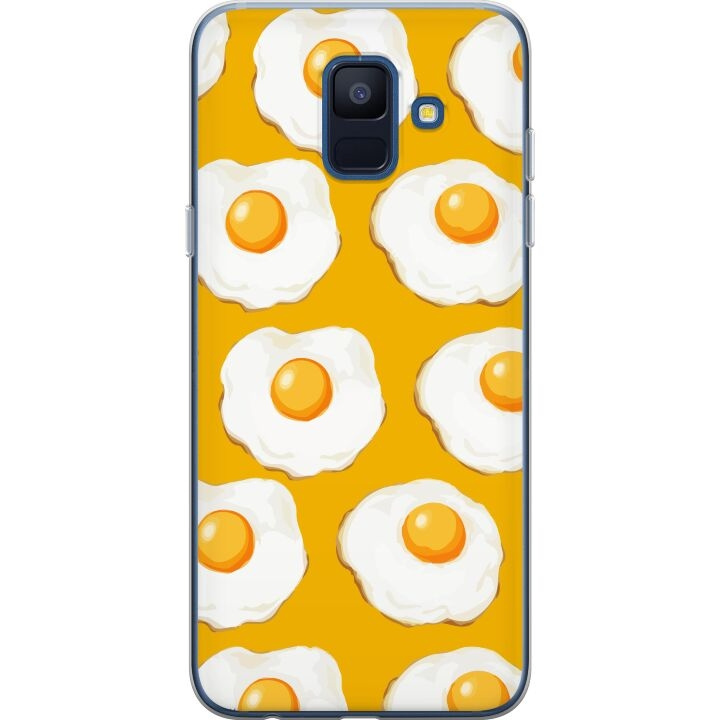 Mobile case for Samsung Galaxy A6 (2018) with Fried egg design in the group SMARTPHONE & TABLETS / Phone cases / Samsung at TP E-commerce Nordic AB (A59986)