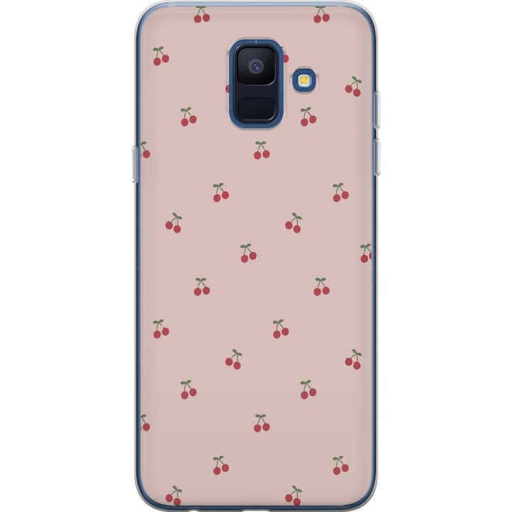 Mobile case for Samsung Galaxy A6 (2018) with Cherry design in the group SMARTPHONE & TABLETS / Phone cases / Samsung at TP E-commerce Nordic AB (A59991)