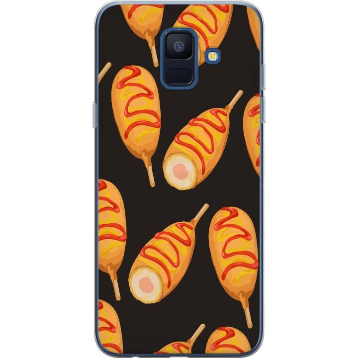 Mobile case for Samsung Galaxy A6 (2018) with Chicken drumstick design in the group SMARTPHONE & TABLETS / Phone cases / Samsung at TP E-commerce Nordic AB (A59993)