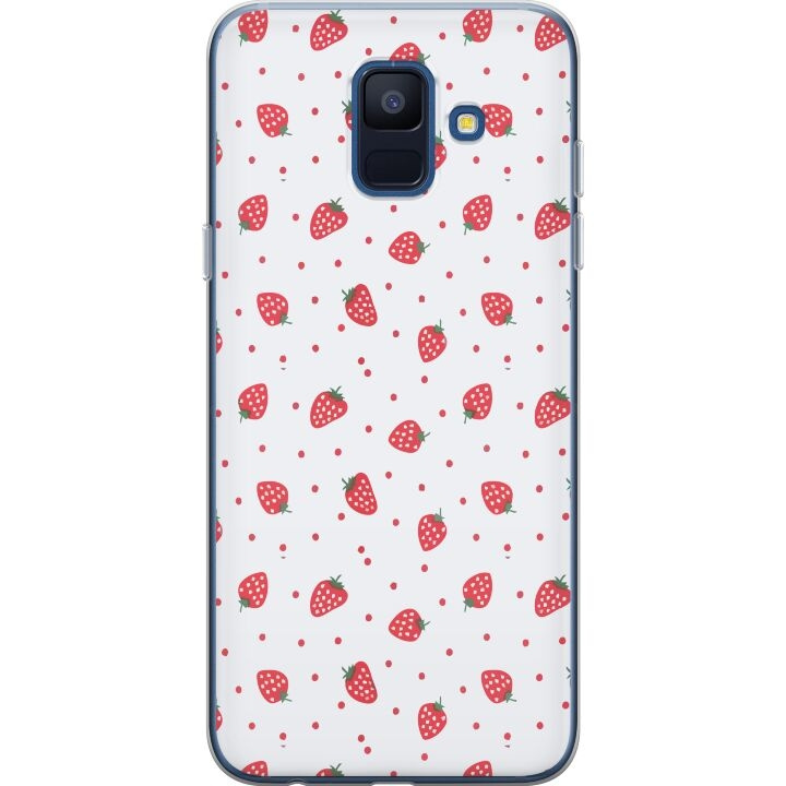 Mobile case for Samsung Galaxy A6 (2018) with Strawberries design in the group SMARTPHONE & TABLETS / Phone cases / Samsung at TP E-commerce Nordic AB (A60001)