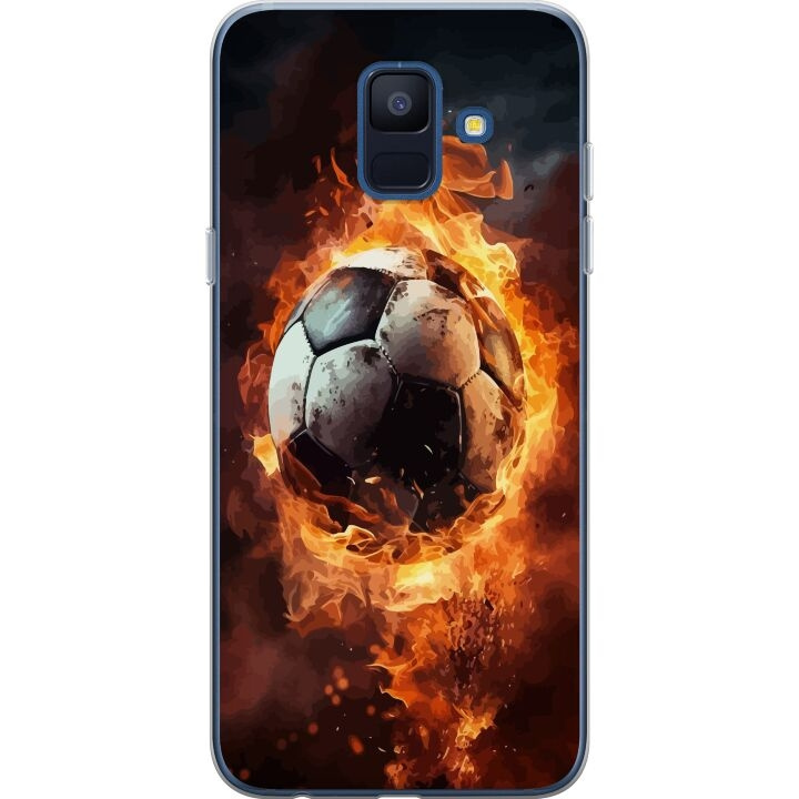 Mobile case for Samsung Galaxy A6 (2018) with Football design in the group SMARTPHONE & TABLETS / Phone cases / Samsung at TP E-commerce Nordic AB (A60005)