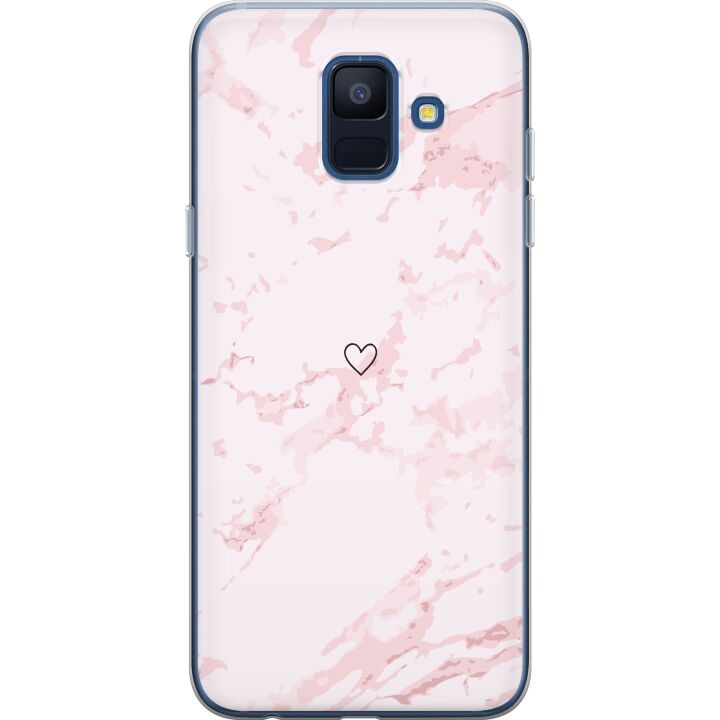 Mobile case for Samsung Galaxy A6 (2018) with Pink Heart design in the group SMARTPHONE & TABLETS / Phone cases / Samsung at TP E-commerce Nordic AB (A60007)