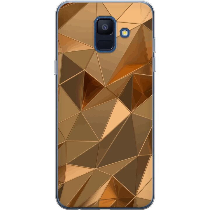 Mobile case for Samsung Galaxy A6 (2018) with 3D Gold design in the group SMARTPHONE & TABLETS / Phone cases / Samsung at TP E-commerce Nordic AB (A60008)