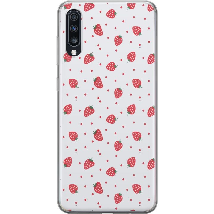 Mobile case for Samsung Galaxy A70 with Strawberries design in the group SMARTPHONE & TABLETS / Phone cases / Samsung at TP E-commerce Nordic AB (A60028)