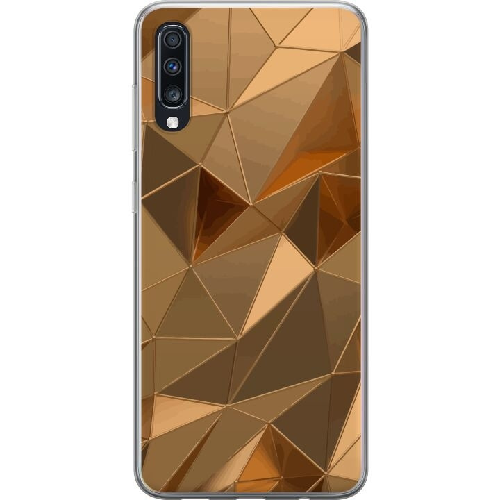 Mobile case for Samsung Galaxy A70 with 3D Gold design in the group SMARTPHONE & TABLETS / Phone cases / Samsung at TP E-commerce Nordic AB (A60035)