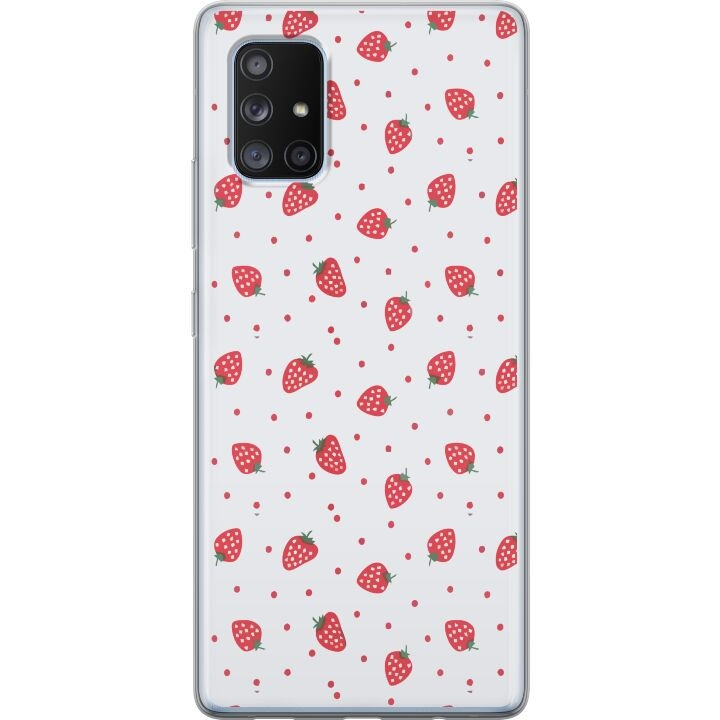 Mobile case for Samsung Galaxy A71 5G with Strawberries design in the group SMARTPHONE & TABLETS / Phone cases / Samsung at TP E-commerce Nordic AB (A60109)