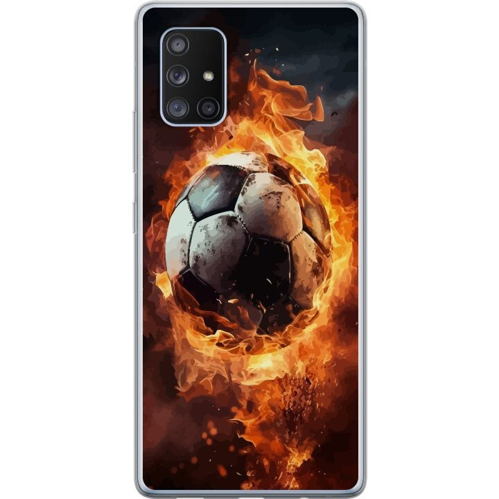 Mobile case for Samsung Galaxy A71 5G with Football design in the group SMARTPHONE & TABLETS / Phone cases / Samsung at TP E-commerce Nordic AB (A60113)