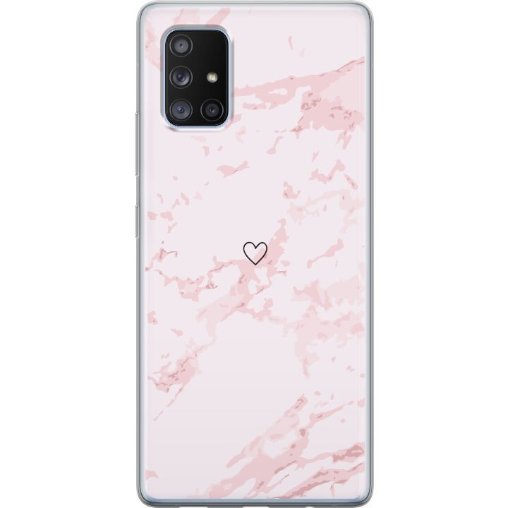 Mobile case for Samsung Galaxy A71 5G with Pink Heart design in the group SMARTPHONE & TABLETS / Phone cases / Samsung at TP E-commerce Nordic AB (A60115)