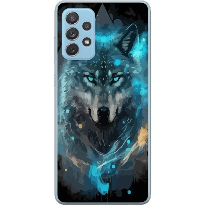 Mobile case for Samsung Galaxy A72 5G with Wolf design in the group SMARTPHONE & TABLETS / Phone cases / Samsung at TP E-commerce Nordic AB (A60151)