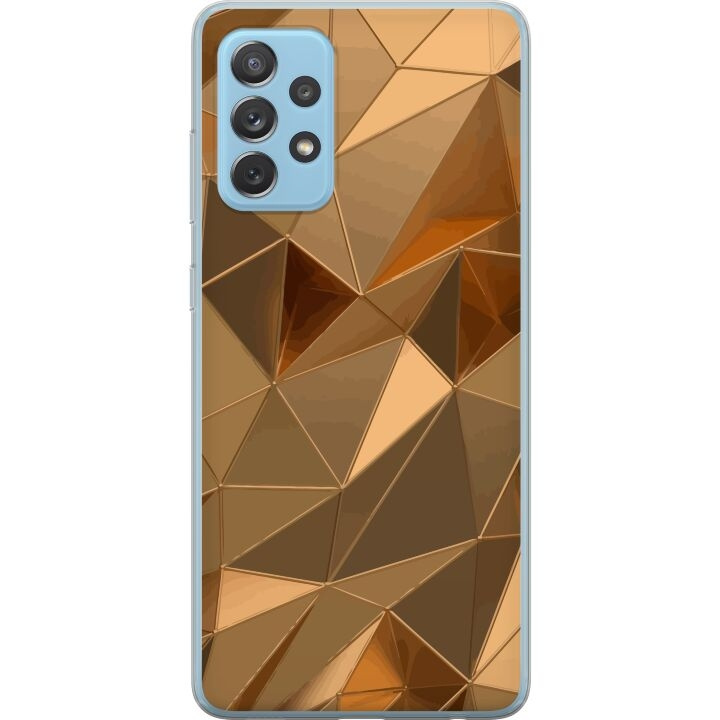 Mobile case for Samsung Galaxy A72 5G with 3D Gold design in the group SMARTPHONE & TABLETS / Phone cases / Samsung at TP E-commerce Nordic AB (A60170)