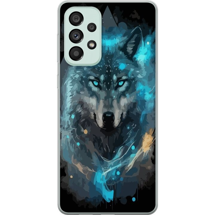 Mobile case for Samsung Galaxy A73 5G with Wolf design in the group SMARTPHONE & TABLETS / Phone cases / Samsung at TP E-commerce Nordic AB (A60178)