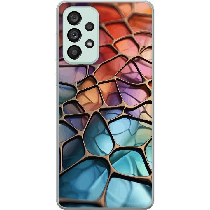 Mobile case for Samsung Galaxy A73 5G with Metallic pattern design in the group SMARTPHONE & TABLETS / Phone cases / Samsung at TP E-commerce Nordic AB (A60183)