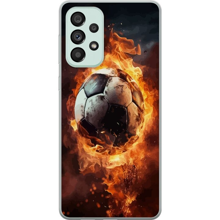 Mobile case for Samsung Galaxy A73 5G with Football design in the group SMARTPHONE & TABLETS / Phone cases / Samsung at TP E-commerce Nordic AB (A60194)