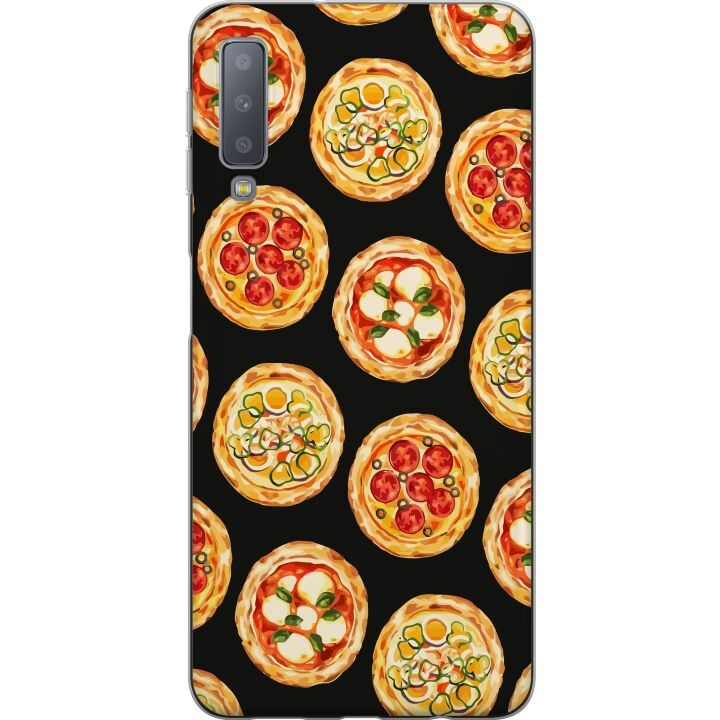 Mobile case for Samsung Galaxy A7 (2018) with Pizza design in the group SMARTPHONE & TABLETS / Phone cases / Samsung at TP E-commerce Nordic AB (A60213)