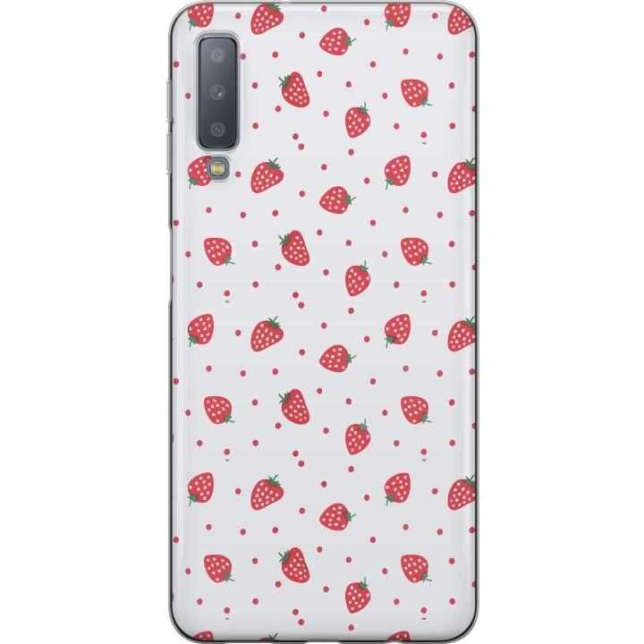 Mobile case for Samsung Galaxy A7 (2018) with Strawberries design in the group SMARTPHONE & TABLETS / Phone cases / Samsung at TP E-commerce Nordic AB (A60217)