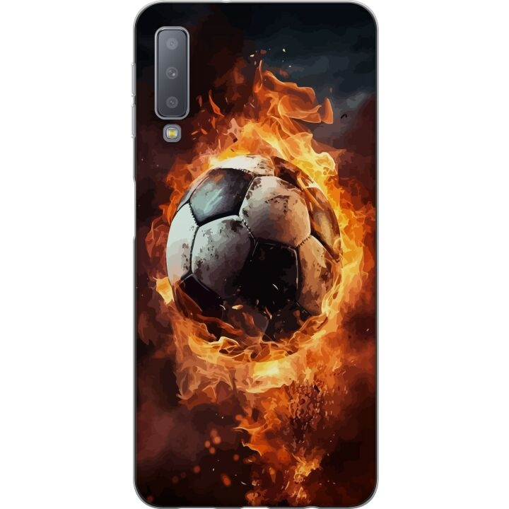 Mobile case for Samsung Galaxy A7 (2018) with Football design in the group SMARTPHONE & TABLETS / Phone cases / Samsung at TP E-commerce Nordic AB (A60221)